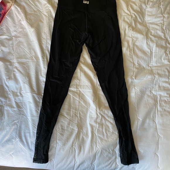 Size Small, Sheer Black Leggings from VS PINK - Picture 2 of 3